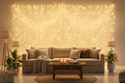 гирлянда штора 3 на 3 метра